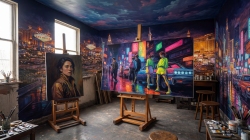 Œuvre d'art moderne Citygroup