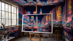 Œuvre d'art moderne Citygroup