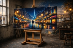 Œuvre d'art moderne Paris