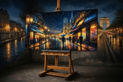 Œuvre d'art moderne Paris