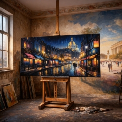 Œuvre d'art moderne Paris