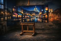 Œuvre d'art moderne Paris