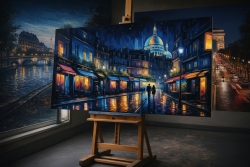 Œuvre d'art moderne Paris