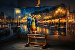 Œuvre d'art moderne Paris