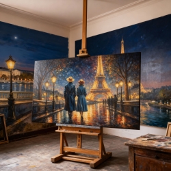 Œuvre d'art moderne Paris