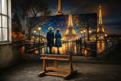 Œuvre d'art moderne Paris