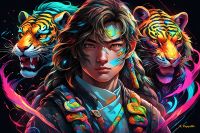 Œuvre d'art moderne Warrior