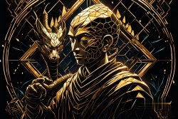 Œuvre d'art moderne Warriormonk