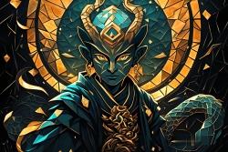 Œuvre d'art moderne Warriormonk