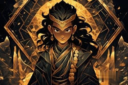 Œuvre d'art moderne Warriormonk