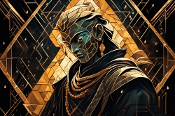 Œuvre d'art moderne Warriormonk