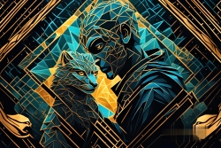 Œuvre d'art moderne Warriormonk