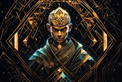 Œuvre d'art moderne Warriormonk