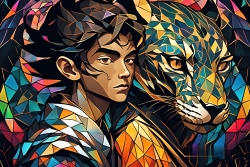 Œuvre d'art moderne Warriormonk