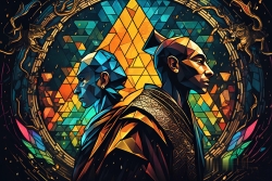 Œuvre d'art moderne Warriormonk