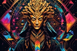 Œuvre d'art moderne Warriormonk