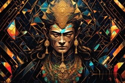 Œuvre d'art moderne Warriormonk