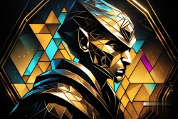 Œuvre d'art moderne Warriormonk