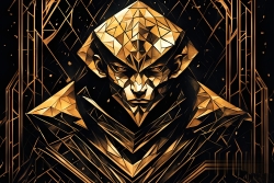 Œuvre d'art moderne Warriormonk