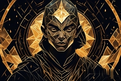 Œuvre d'art moderne Warriormonk