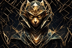 Œuvre d'art moderne Warriormonk