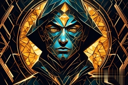 Œuvre d'art moderne Warriormonk