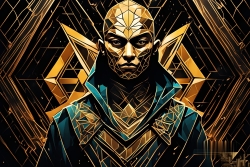 Œuvre d'art moderne Warriormonk