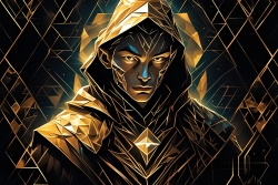 Œuvre d'art moderne Warriormonk