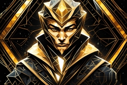 Œuvre d'art moderne Warriormonk