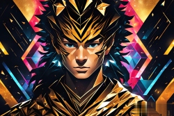 Œuvre d'art moderne Warriormonk