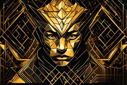 Œuvre d'art moderne Warriormonk