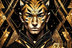 Œuvre d'art moderne Warriormonk