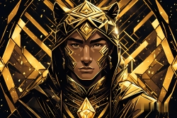 Œuvre d'art moderne Warriormonk