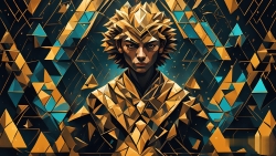 Œuvre d'art moderne Warriormonk