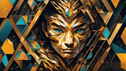 Œuvre d'art moderne Warriormonk