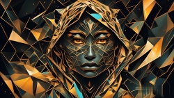 Œuvre d'art moderne Warriormonk