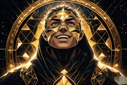 Œuvre d'art moderne Warriormonk