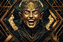 Œuvre d'art moderne Warriormonk