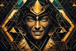 Œuvre d'art moderne Warriormonk