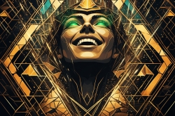 Œuvre d'art moderne Warriormonk