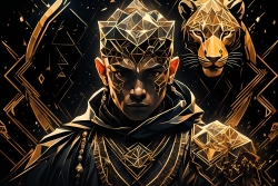 Œuvre d'art moderne Warriormonk