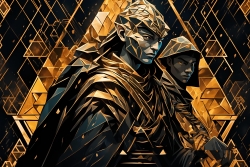 Œuvre d'art moderne Warriormonk